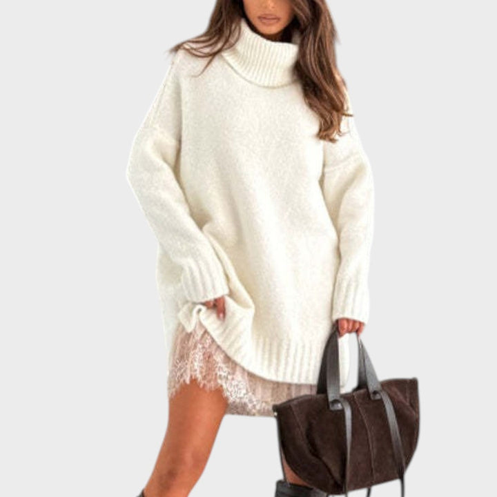 ELOWEN™ | Knit Sweater & Lace Dress Set