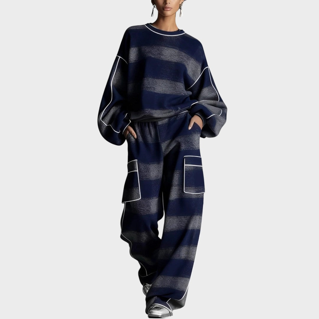 SAVELLE™ | Ombre Print Lounge Set