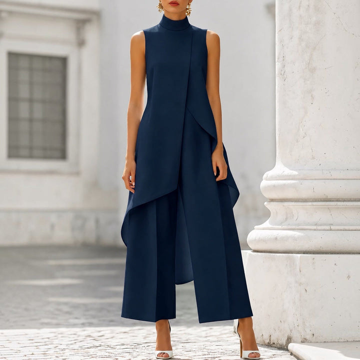 Gemma - Abito Lungo Elegante - Blu Navy