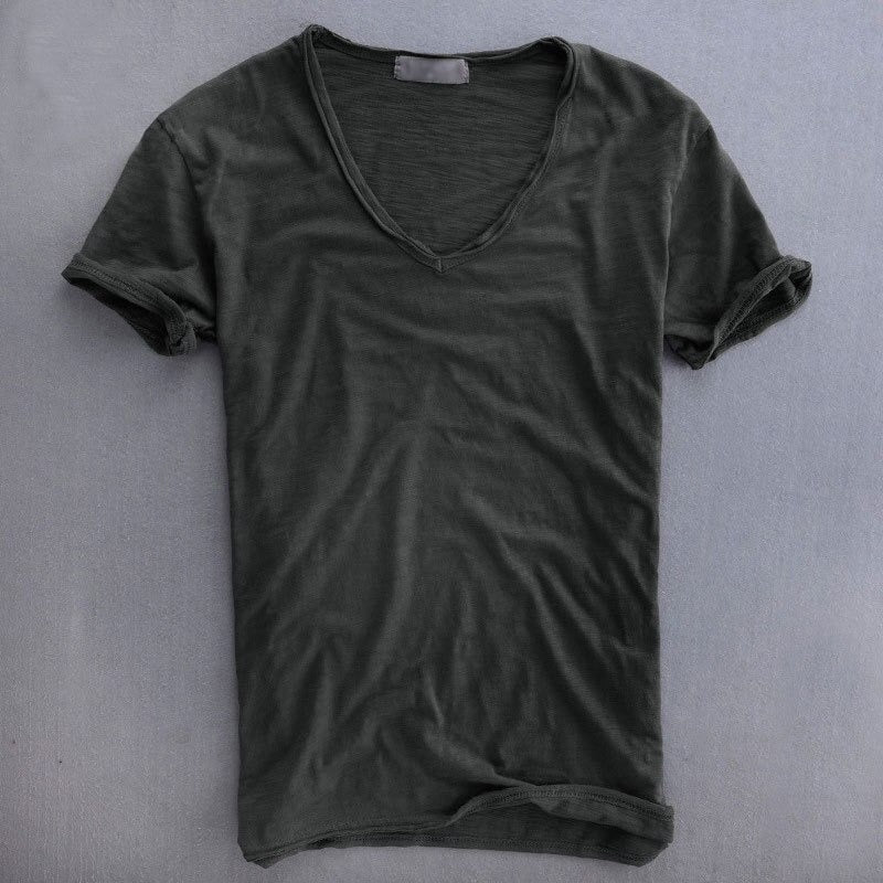 Lorenzo™ | Organic Cotton V-Neck T-Shirt