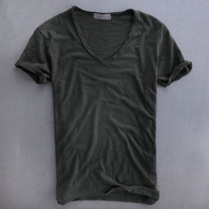 Lorenzo™ | Organic Cotton V-Neck T-Shirt