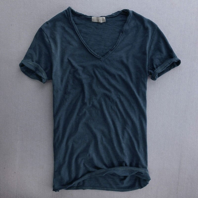 Lorenzo™ | Organic Cotton V-Neck T-Shirt