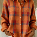 Mabel™ | Check Knit Cardigan