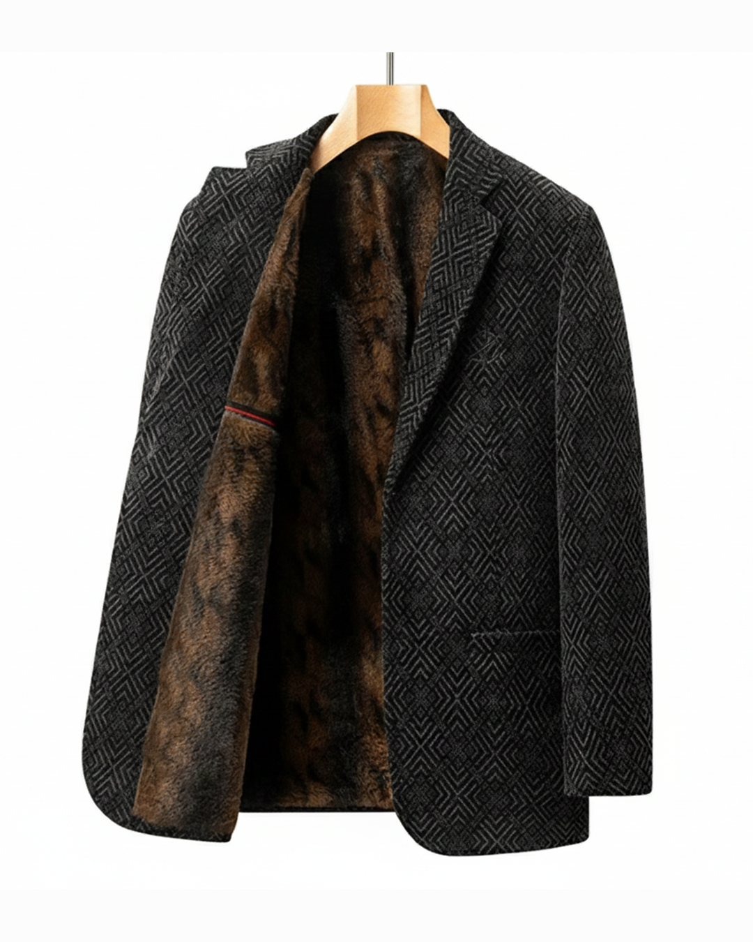 Winslet™ | The Faux Fur-Lined Wool Blazer