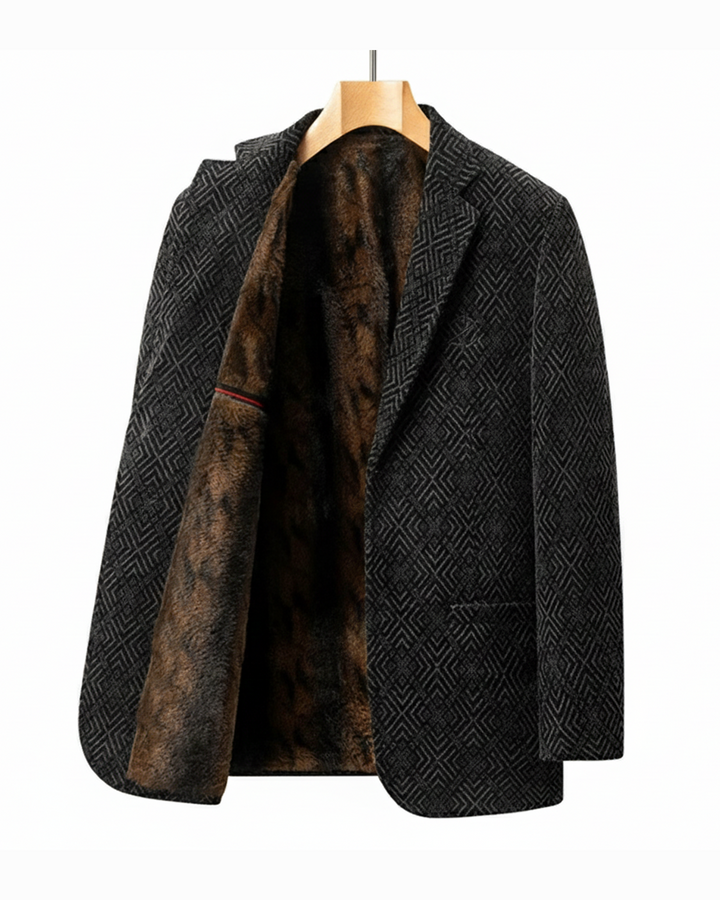Winslet™ | The Faux Fur-Lined Wool Blazer