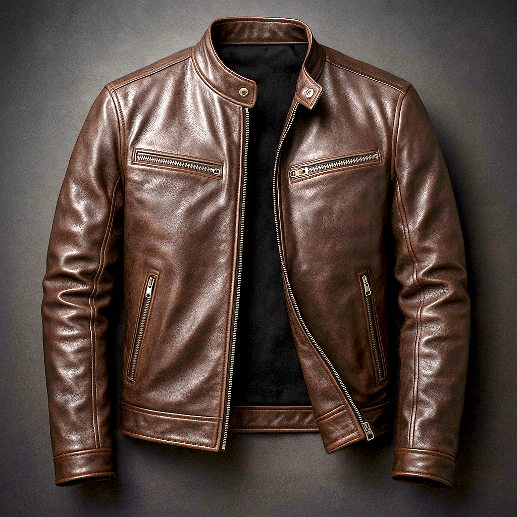 Marchetti™ | The Vintage Leather Moto Jacket