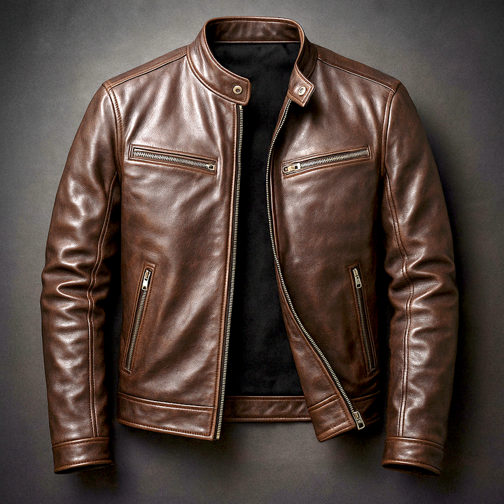 Marchetti™ | The Vintage Leather Moto Jacket