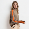Bold Striped Turtleneck Sweater