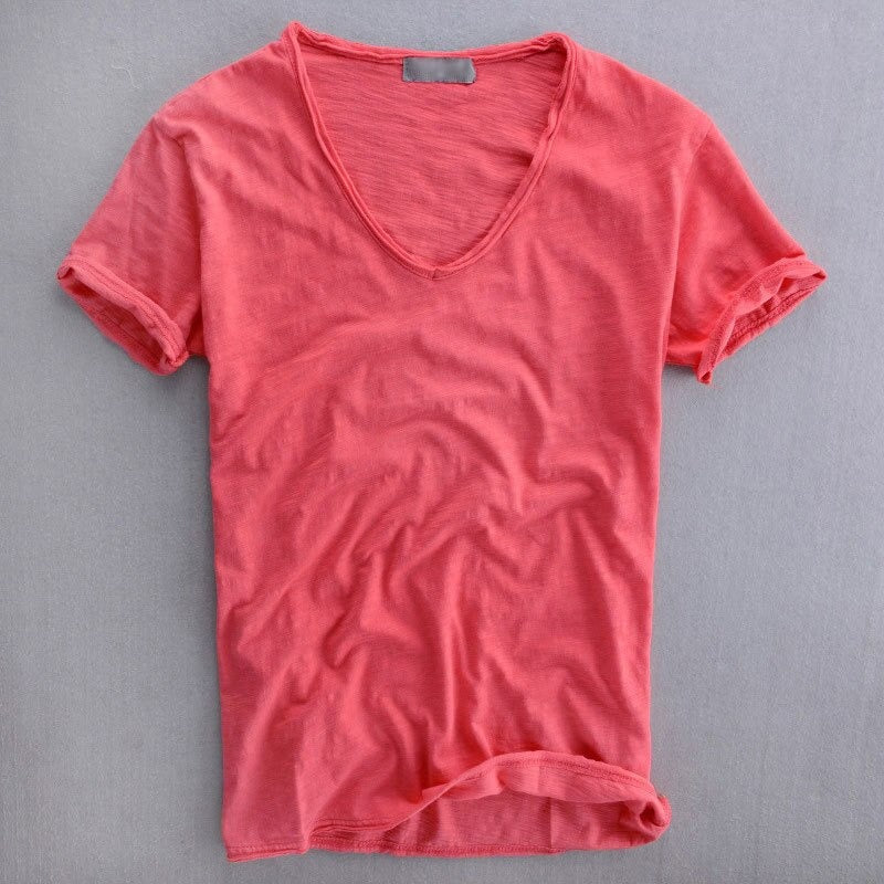 Lorenzo™ | Organic Cotton V-Neck T-Shirt