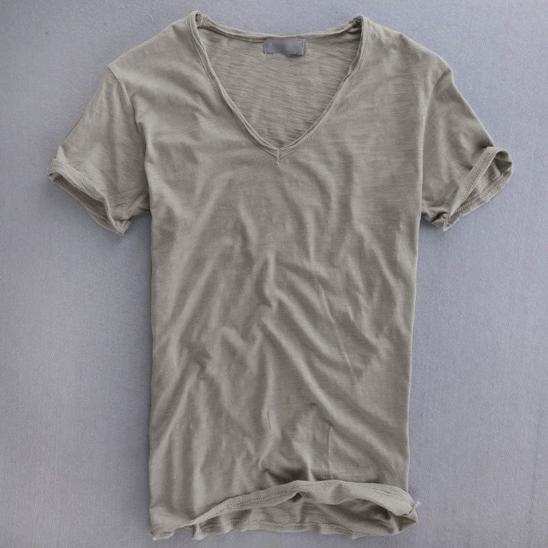 Lorenzo™ | Organic Cotton V-Neck T-Shirt
