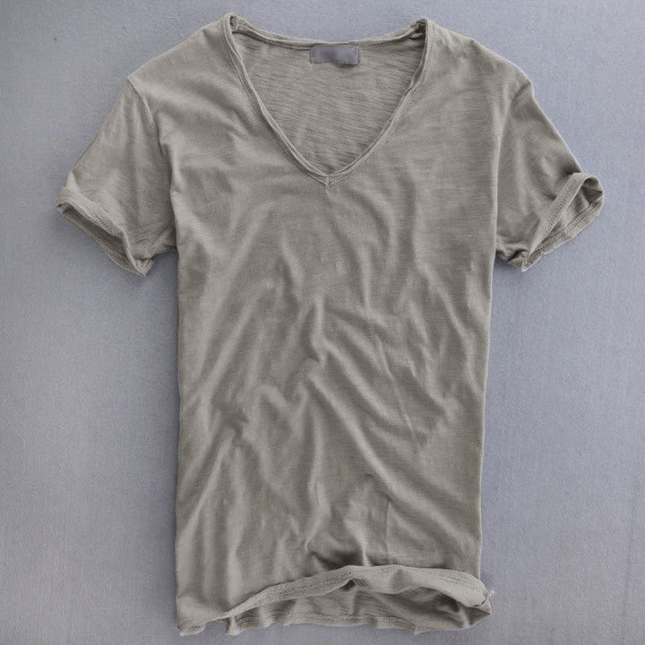 Lorenzo™ | Organic Cotton V-Neck T-Shirt