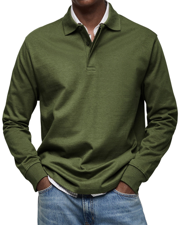 VESTARO™ | Luxury Long-Sleeve Polo