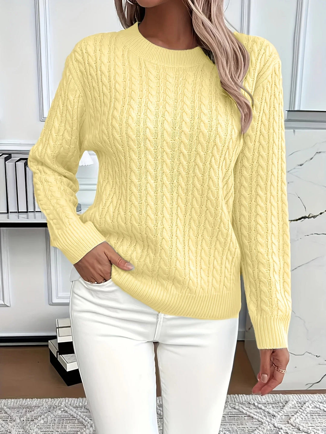 Amélie™ | Classic Cable-Knit Sweater