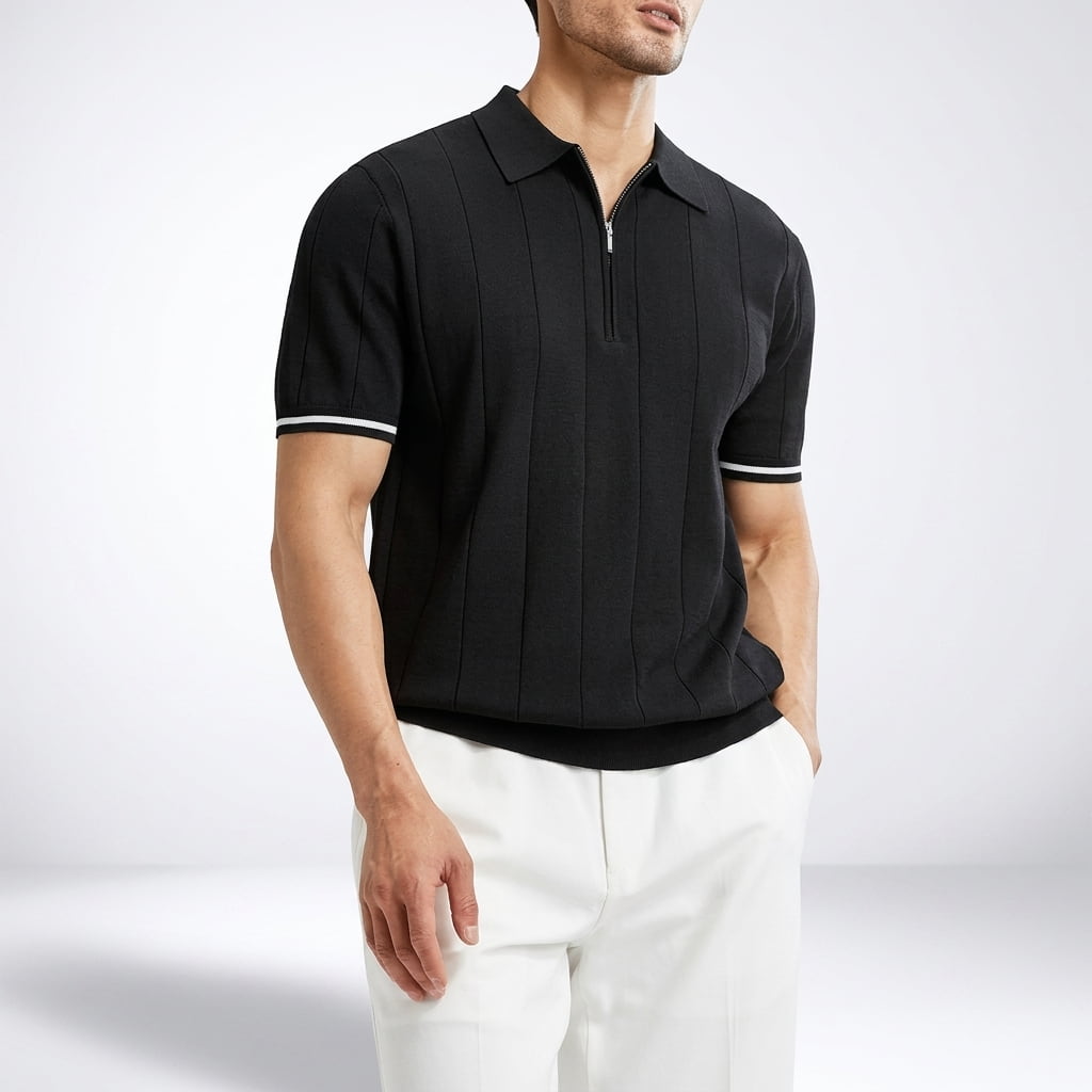 Lozano™ | The Half-Zip Textured Polo