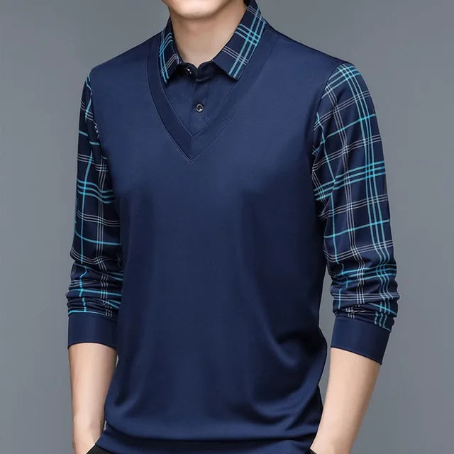 Fitzgerald™ | The Plaid Panel Dress Shirt