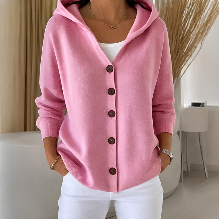 Evelisse™ | Cosy Hooded Knit Jumper