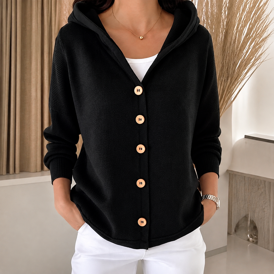 Evelisse™ | Cosy Hooded Knit Jumper