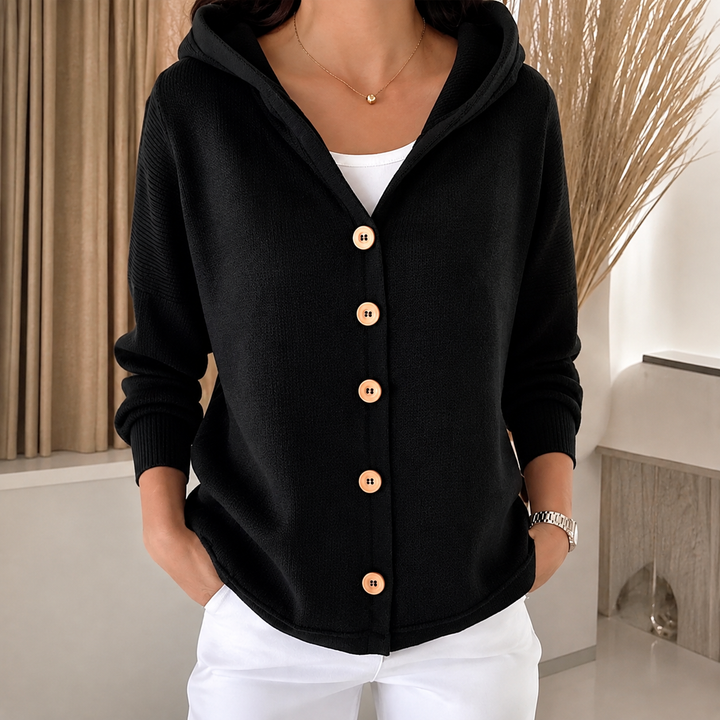 Evelisse™ | Cosy Hooded Knit Jumper