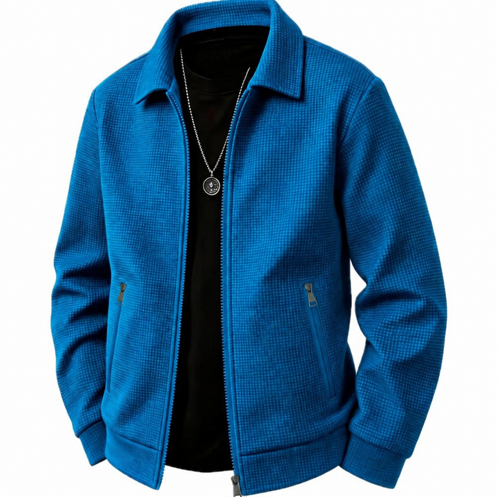 Beckett™ | Textured Zip-Up Collared Jacket