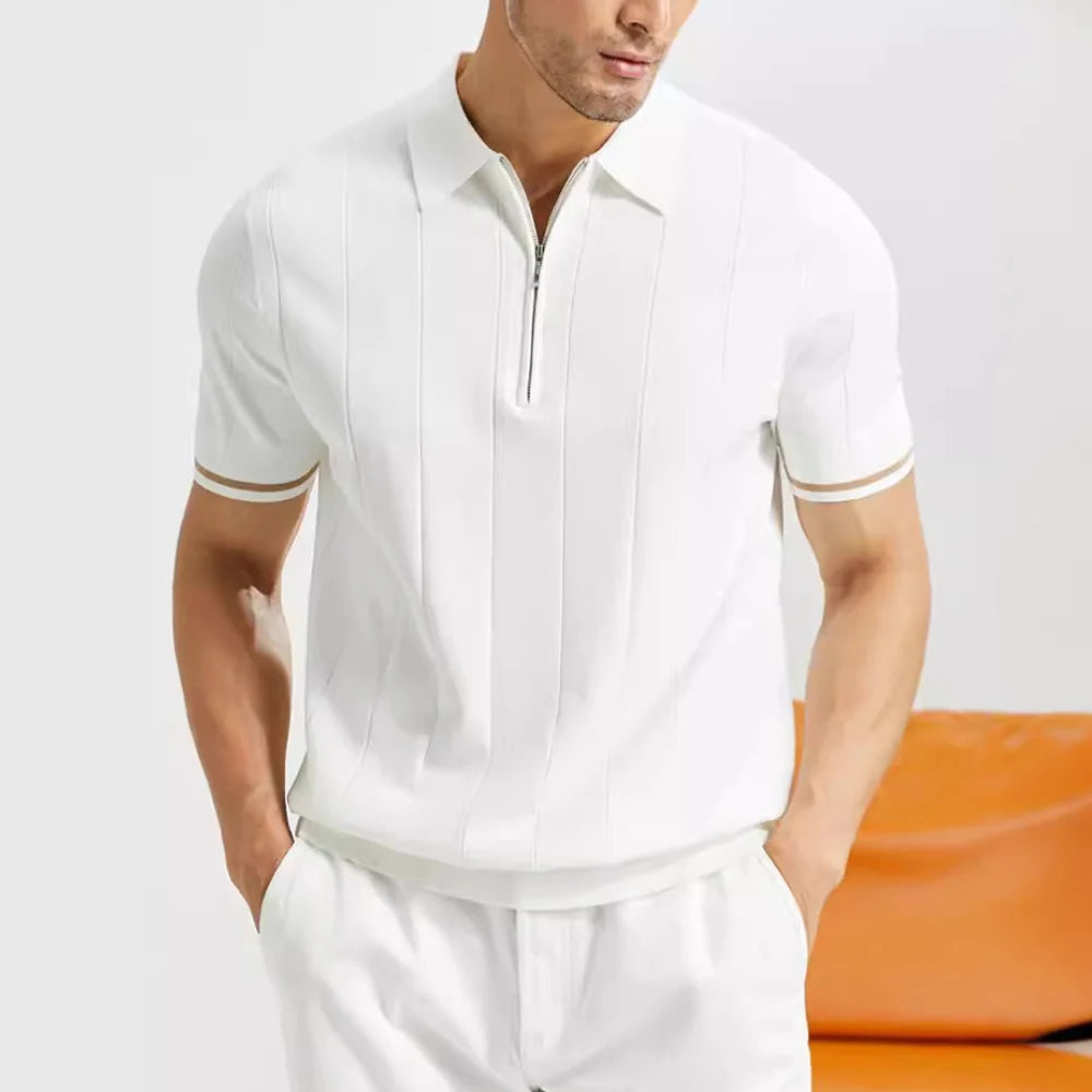 Lozano™ | The Half-Zip Textured Polo