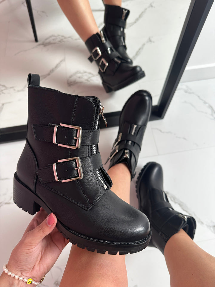 Ava™ | Buckle Ankle Boots