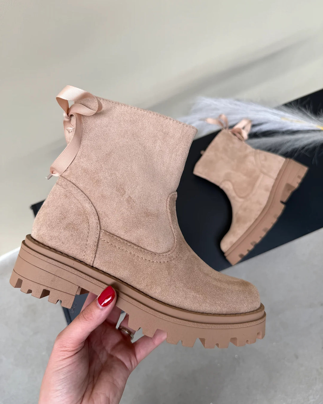 Bella™ | Ribbon Ankle Boots