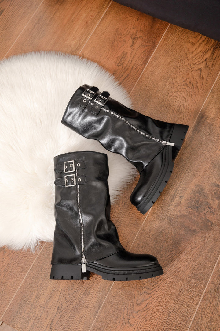 Alessia™ | Knee-High Vegan Leather Boots