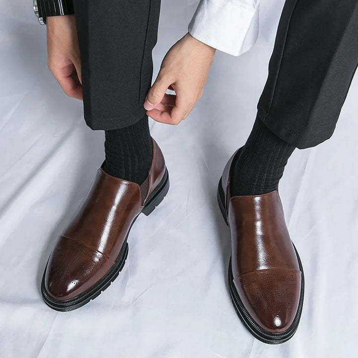 Redmond™ | The Elasticated Slip-On Leather Shoe