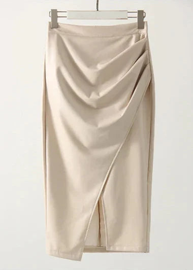 Vesper™ | The Sleek Leather Midi Skirt
