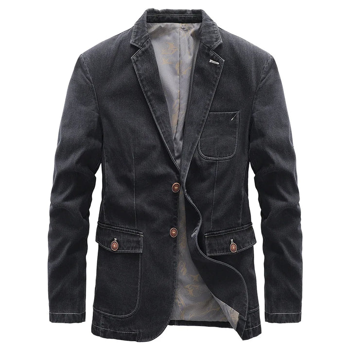 Kellan™ | The Double-Breasted Denim Jacket