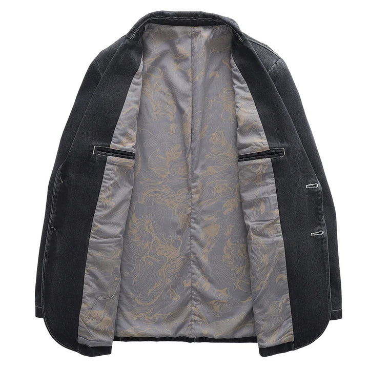 Kellan™ | The Double-Breasted Denim Jacket