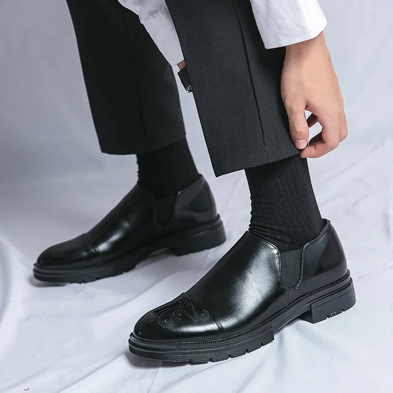 Redmond™ | The Elasticated Slip-On Leather Shoe