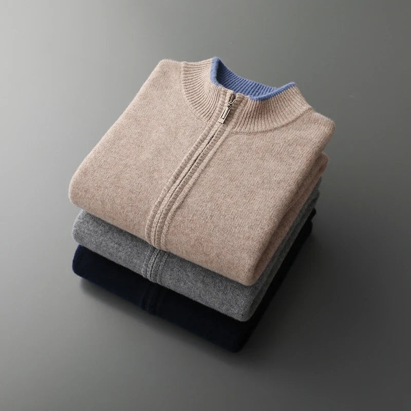 Callum™ | The Premium Cashmere Zip Jacket
