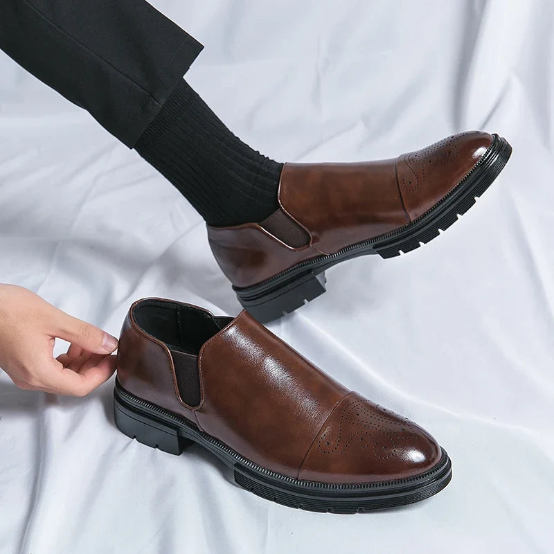 Redmond™ | The Elasticated Slip-On Leather Shoe