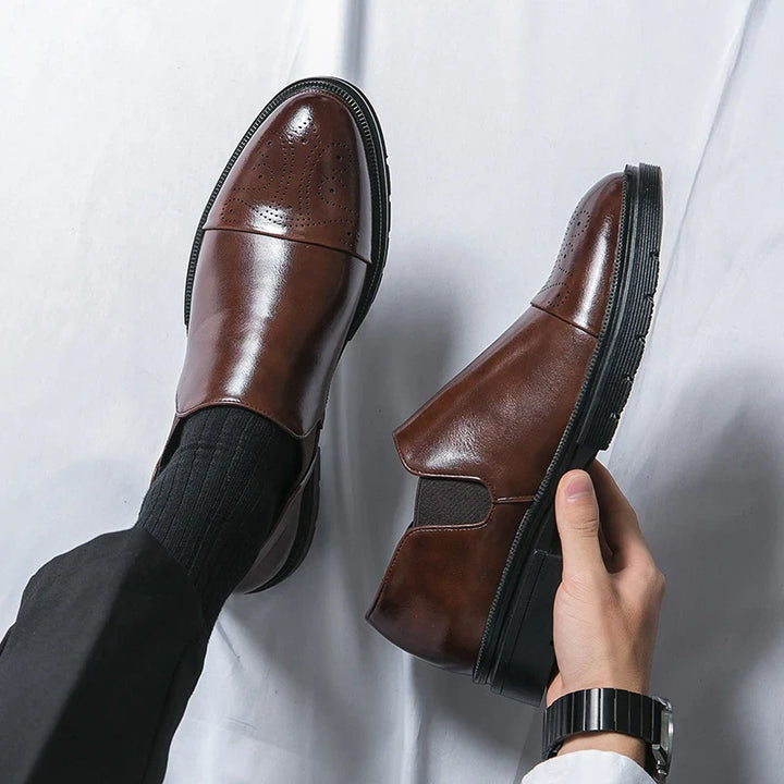 Redmond™ | The Elasticated Slip-On Leather Shoe