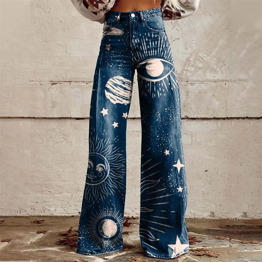 Celestine™ | The Celestial Print Flared Pants