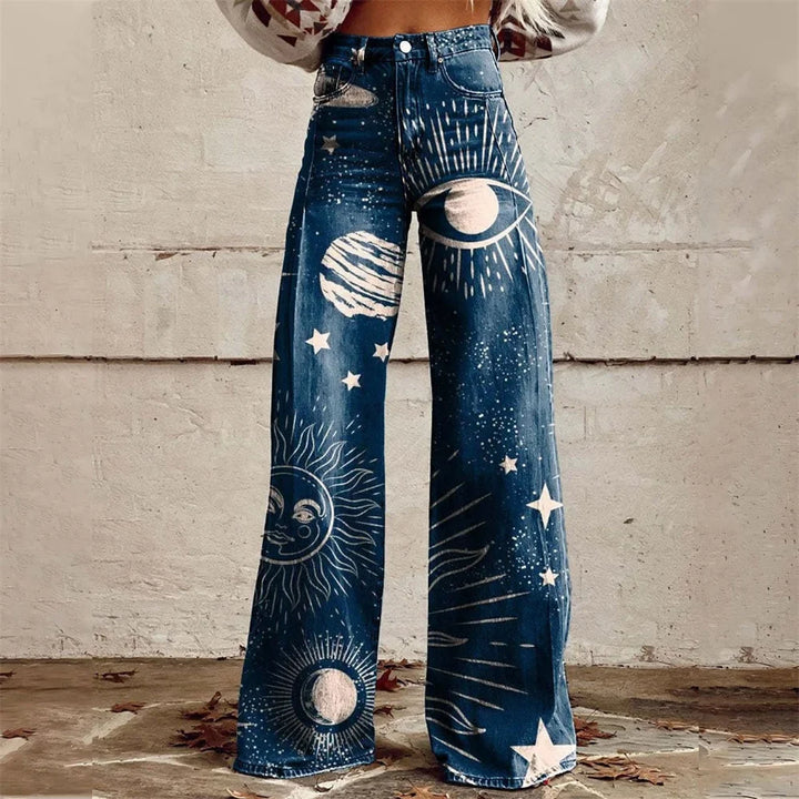 Celestine™ | The Celestial Print Flared Pants