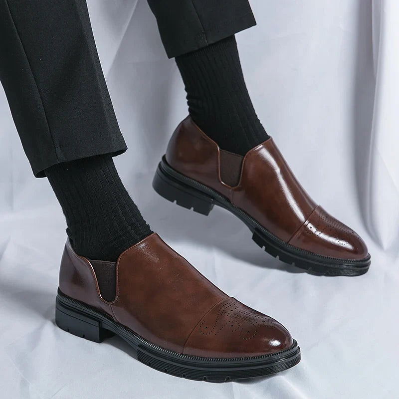 Redmond™ | The Elasticated Slip-On Leather Shoe