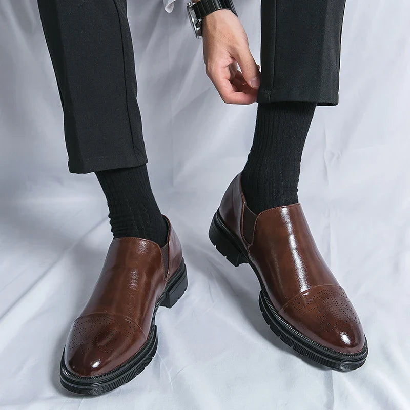 Redmond™ | The Elasticated Slip-On Leather Shoe