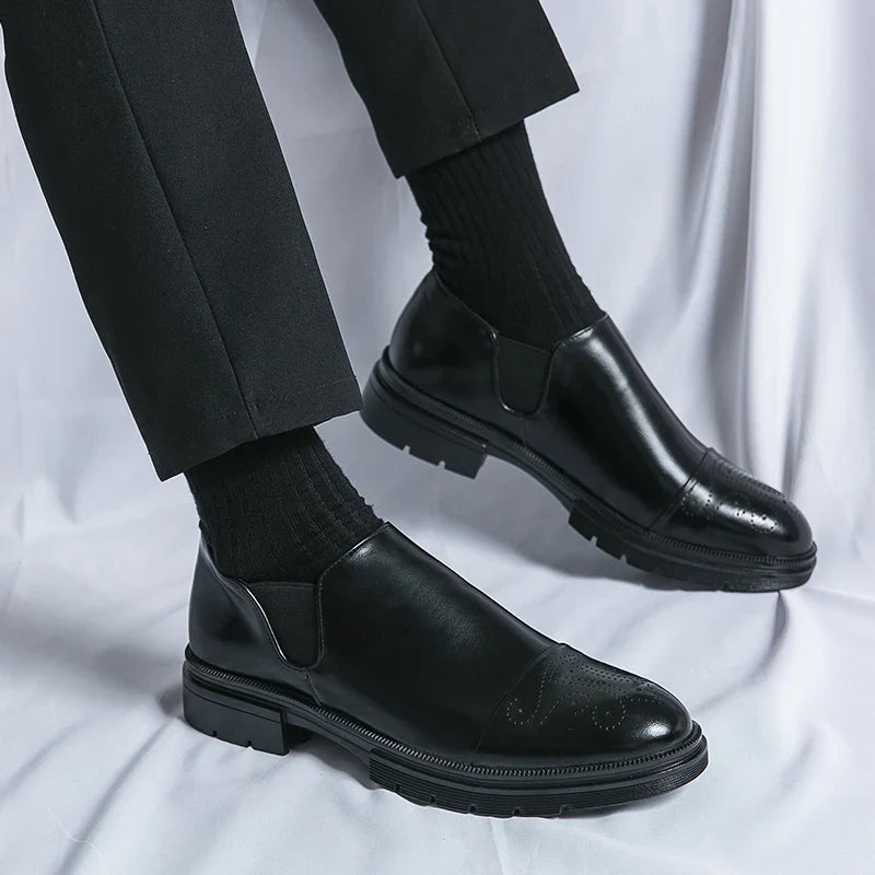 Redmond™ | The Elasticated Slip-On Leather Shoe