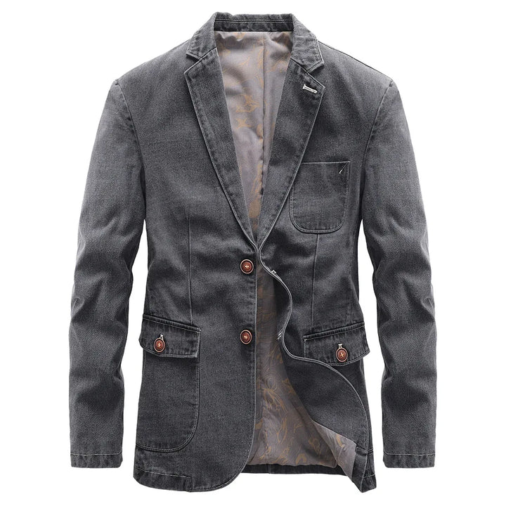Kellan™ | The Double-Breasted Denim Jacket