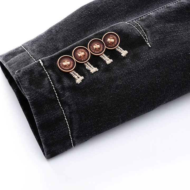 Kellan™ | The Double-Breasted Denim Jacket