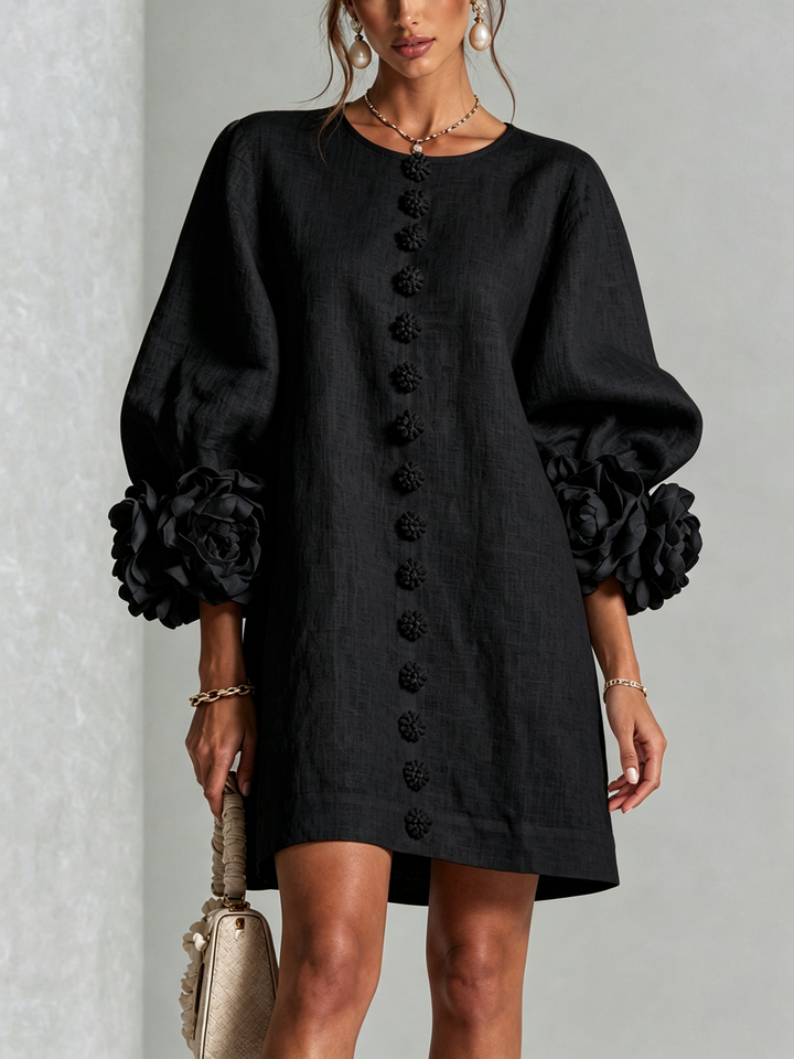 Rosalie™ | Floral Statement Sleeve Dress