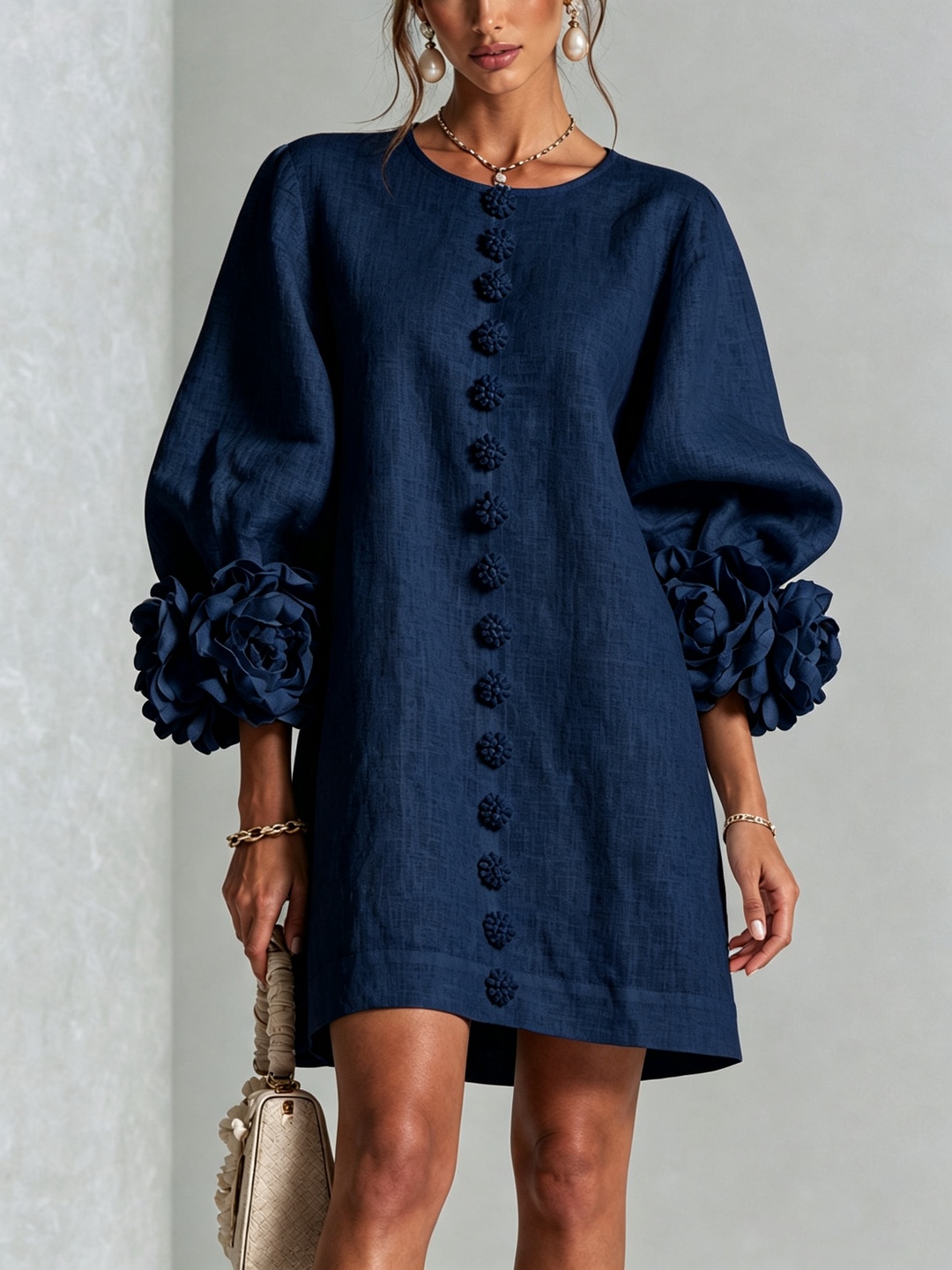 Rosalie™ | Floral Statement Sleeve Dress