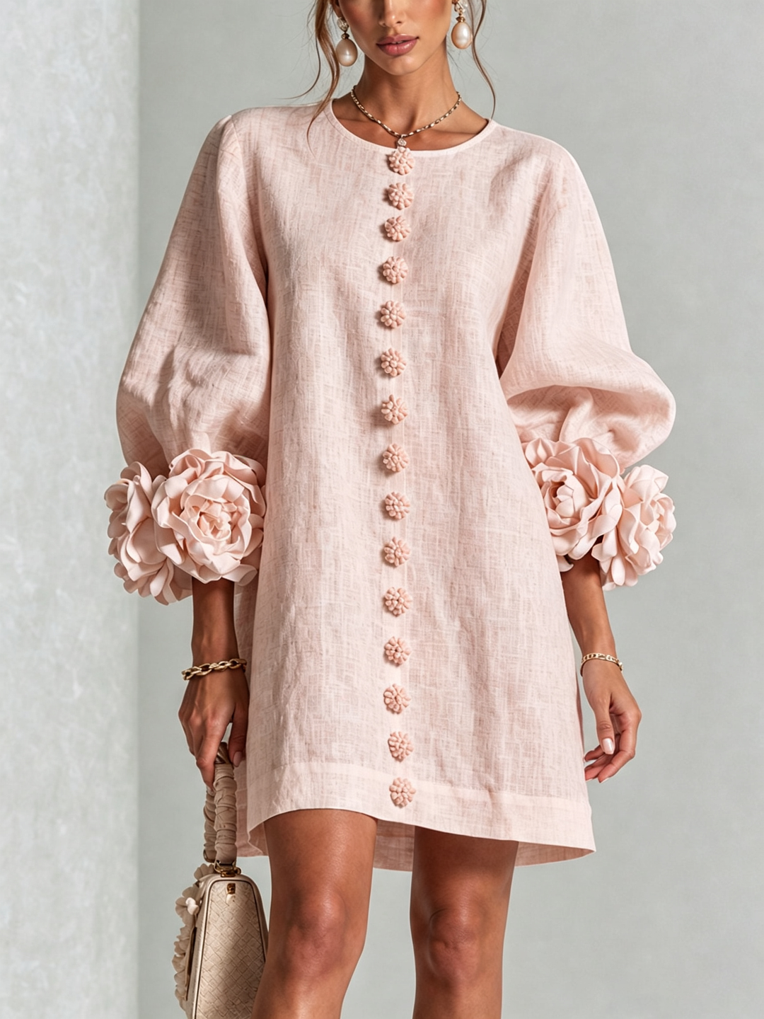Rosalie™ | Floral Statement Sleeve Dress