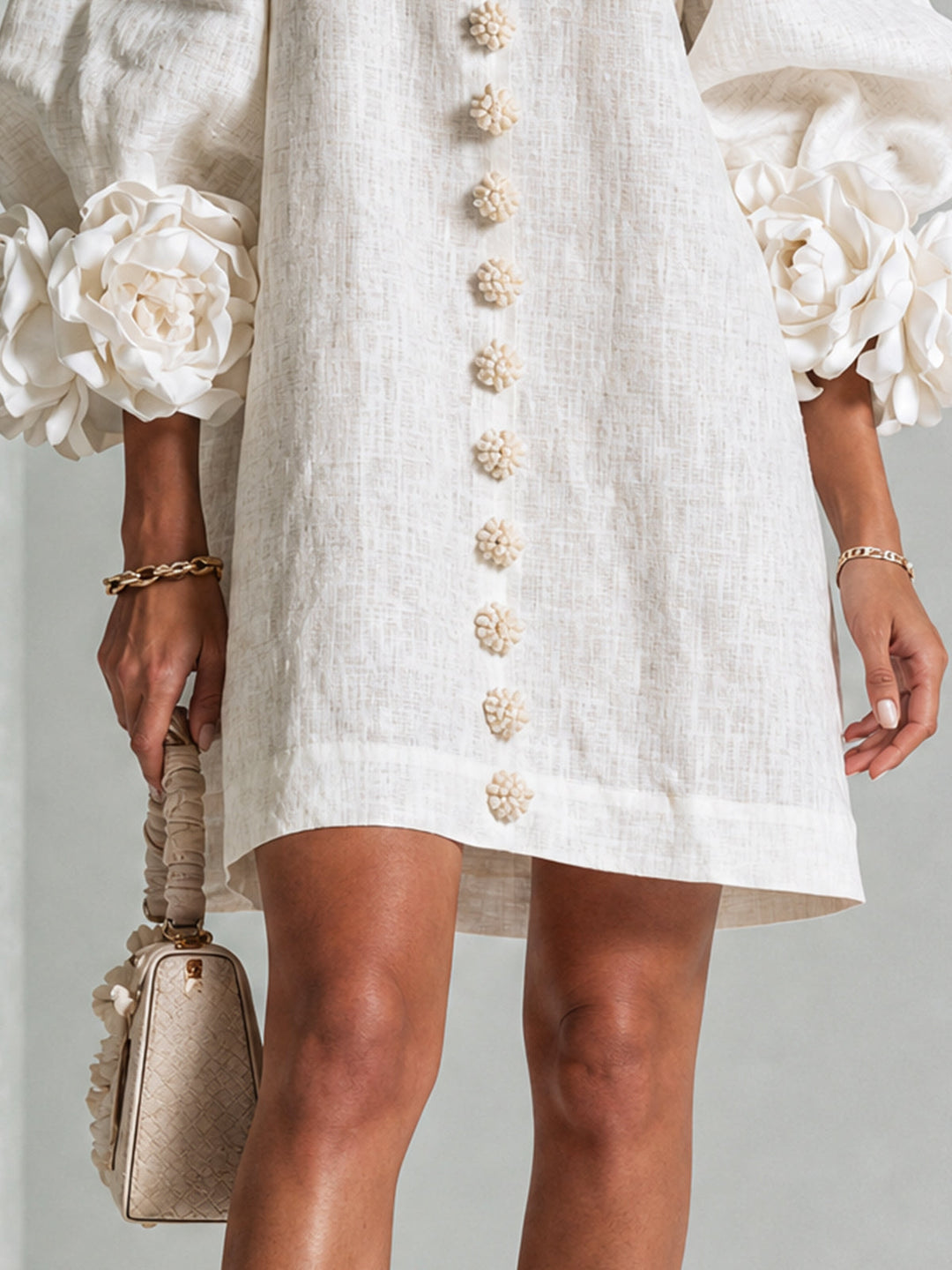 Rosalie™ | Floral Statement Sleeve Dress