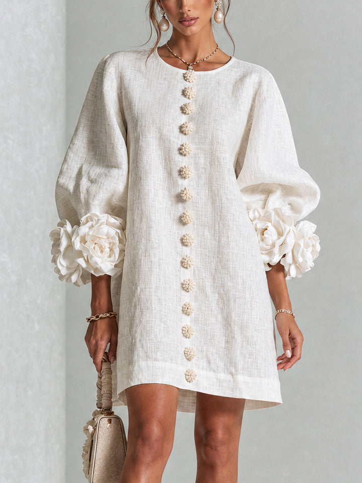 Rosalie™ | Floral Statement Sleeve Dress