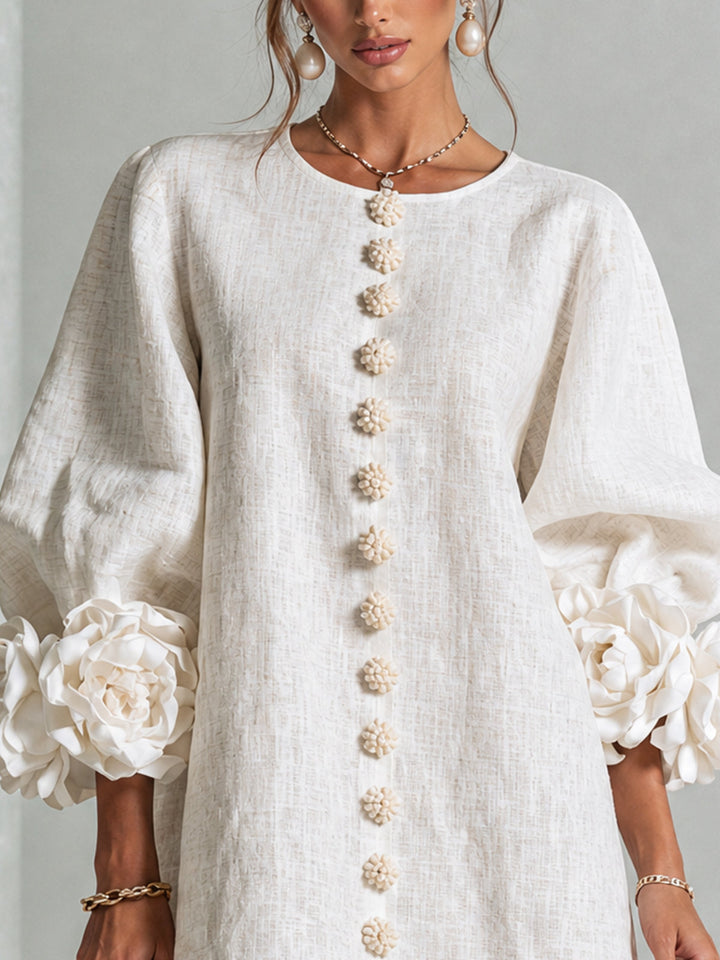 Rosalie™ | Floral Statement Sleeve Dress