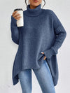 Oversized Turtleneck Knit Sweater