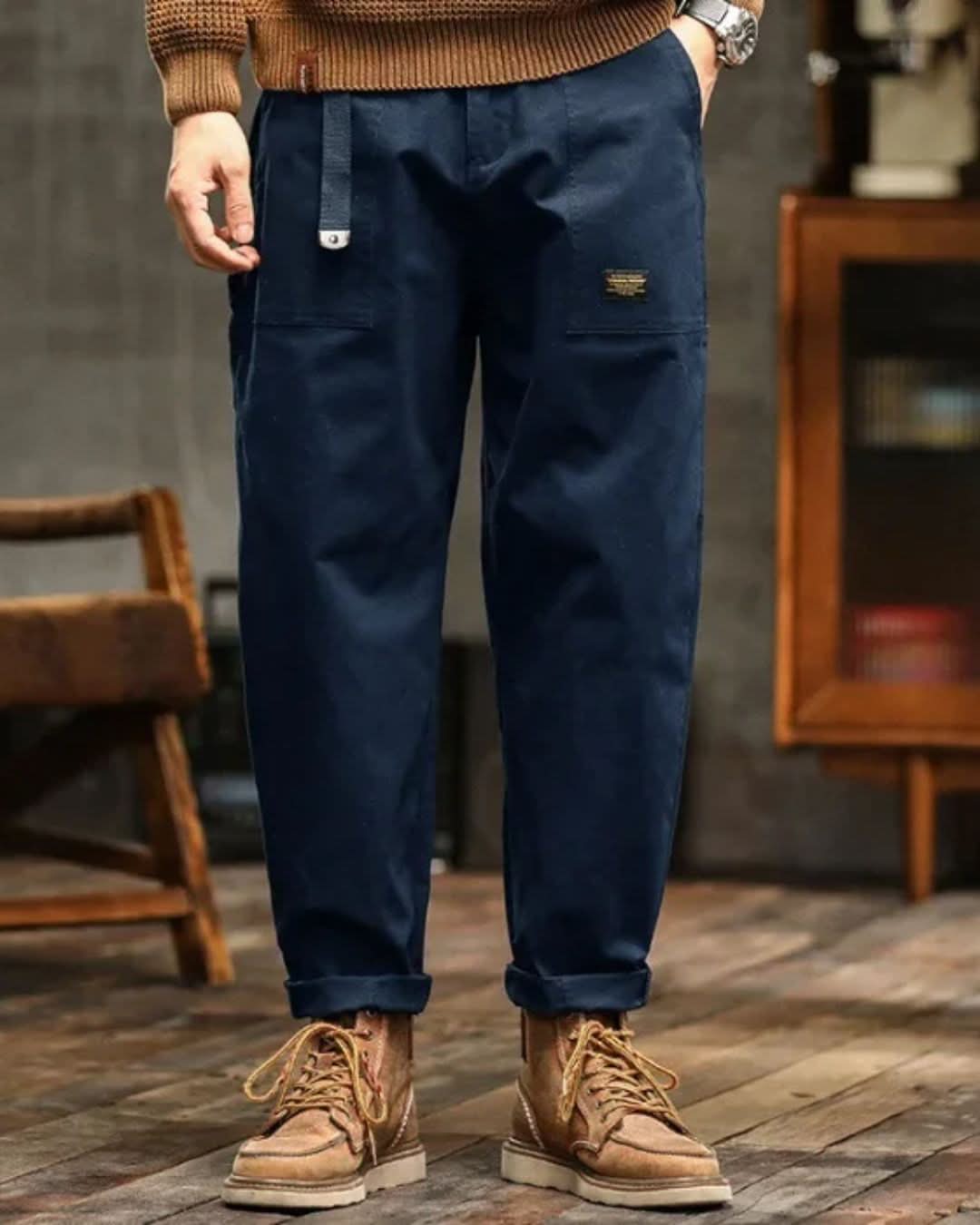 Ashcombe™ | The Vintage-Washed Cargo Trousers